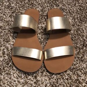 J. Crew Gold Sandals